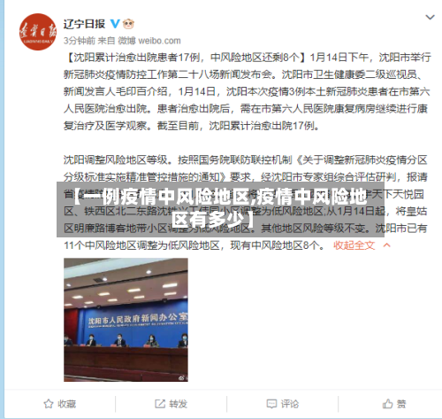 【一例疫情中风险地区,疫情中风险地区有多少】-第3张图片