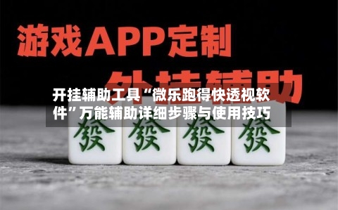 开挂辅助工具“微乐跑得快透视软件”万能辅助详细步骤与使用技巧-第1张图片