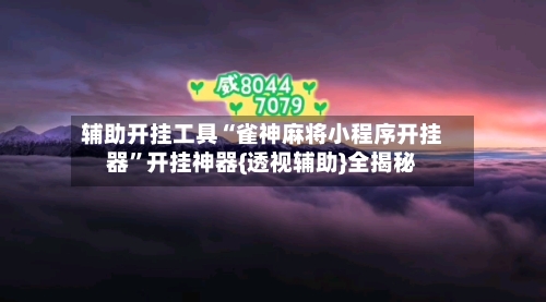 辅助开挂工具“雀神麻将小程序开挂器	”开挂神器{透视辅助}全揭秘-第2张图片