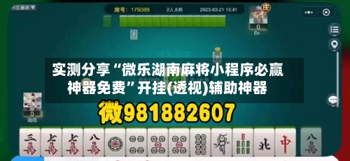 实测分享“微乐湖南麻将小程序必赢神器免费	”开挂(透视)辅助神器-第1张图片