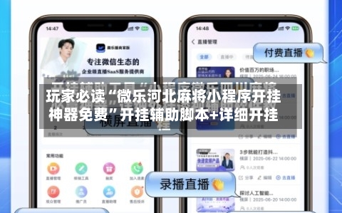 玩家必读“微乐河北麻将小程序开挂神器免费	”开挂辅助脚本+详细开挂-第1张图片