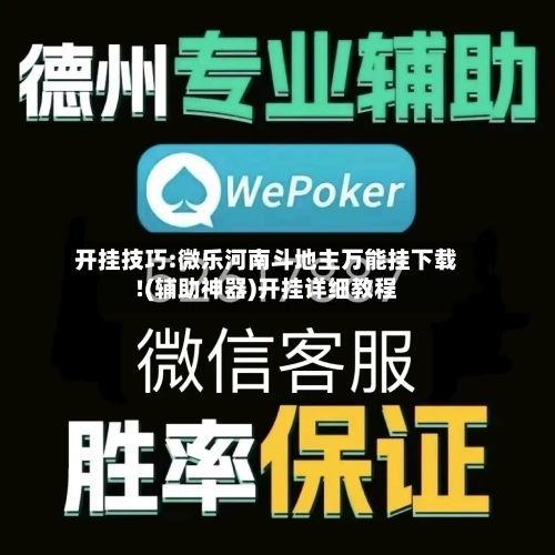 开挂技巧:微乐河南斗地主万能挂下载!(辅助神器)开挂详细教程-第3张图片
