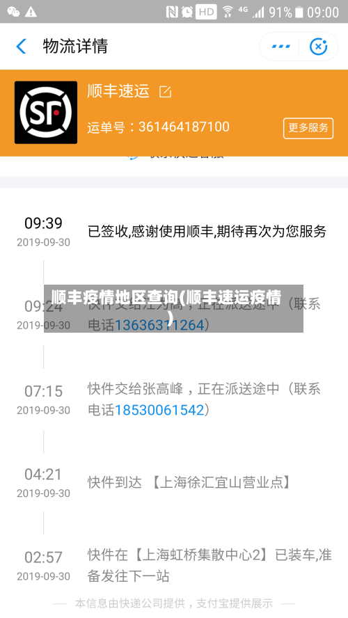 顺丰疫情地区查询(顺丰速运疫情)-第1张图片