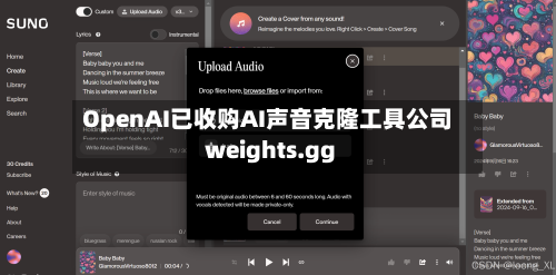 OpenAI已收购AI声音克隆工具公司weights.gg-第1张图片