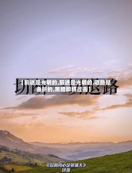 【前途是光明的,前途是光明的,道路是曲折的,黑暗即将过去】-第2张图片