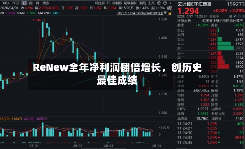 ReNew全年净利润翻倍增长	，创历史最佳成绩-第1张图片