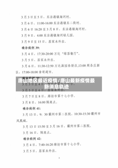 唐山地区最近疫情/唐山最新疫情最新消息轨迹-第1张图片