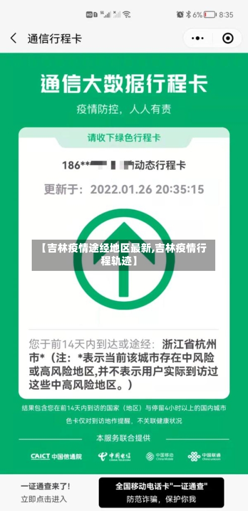 【吉林疫情途经地区最新,吉林疫情行程轨迹】-第1张图片