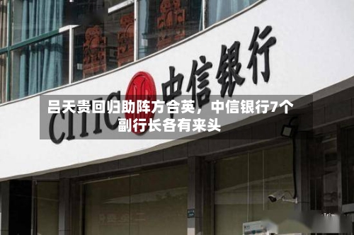 吕天贵回归助阵方合英，中信银行7个副行长各有来头-第2张图片
