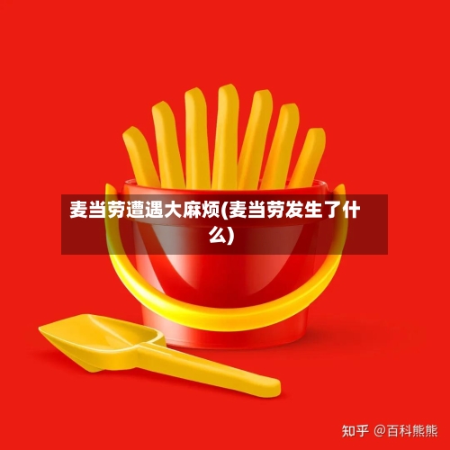 麦当劳遭遇大麻烦(麦当劳发生了什么)-第1张图片